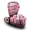 Pink Cat Print Boxing Gloves-grizzshop