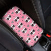 Pink Cat Print Car Console Cover-grizzshop