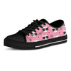 Pink Cat Print Men's Low Top Shoes-grizzshop