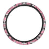 Pink Cat Print Steering Wheel Cover-grizzshop