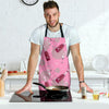 Pink Champagne Pattern Print Men's Apron-grizzshop