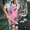 Pink Champagne Pattern Print Men's Apron-grizzshop