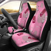 Pink Champagne Pattern Print Universal Fit Car Seat Covers-grizzshop