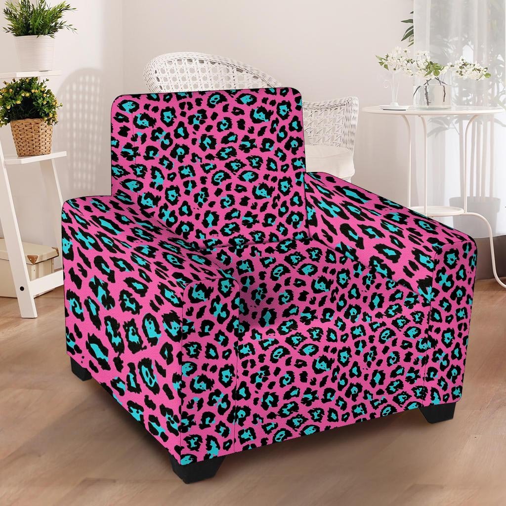 Pink Cheetah Armchair Cover-grizzshop