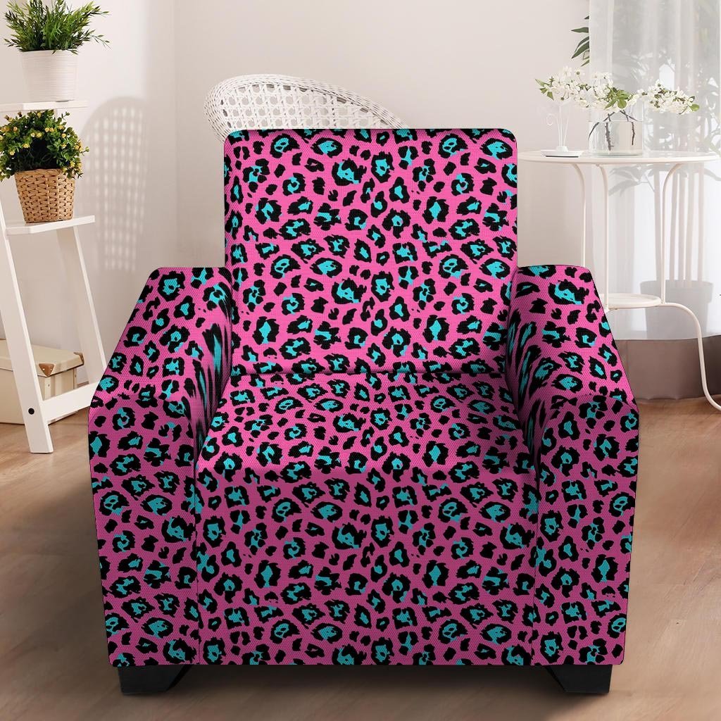 Pink Cheetah Armchair Cover-grizzshop