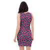 Pink Cheetah Bodycon Dress-grizzshop