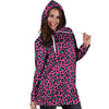 Pink Cheetah Hoodie Dress-grizzshop