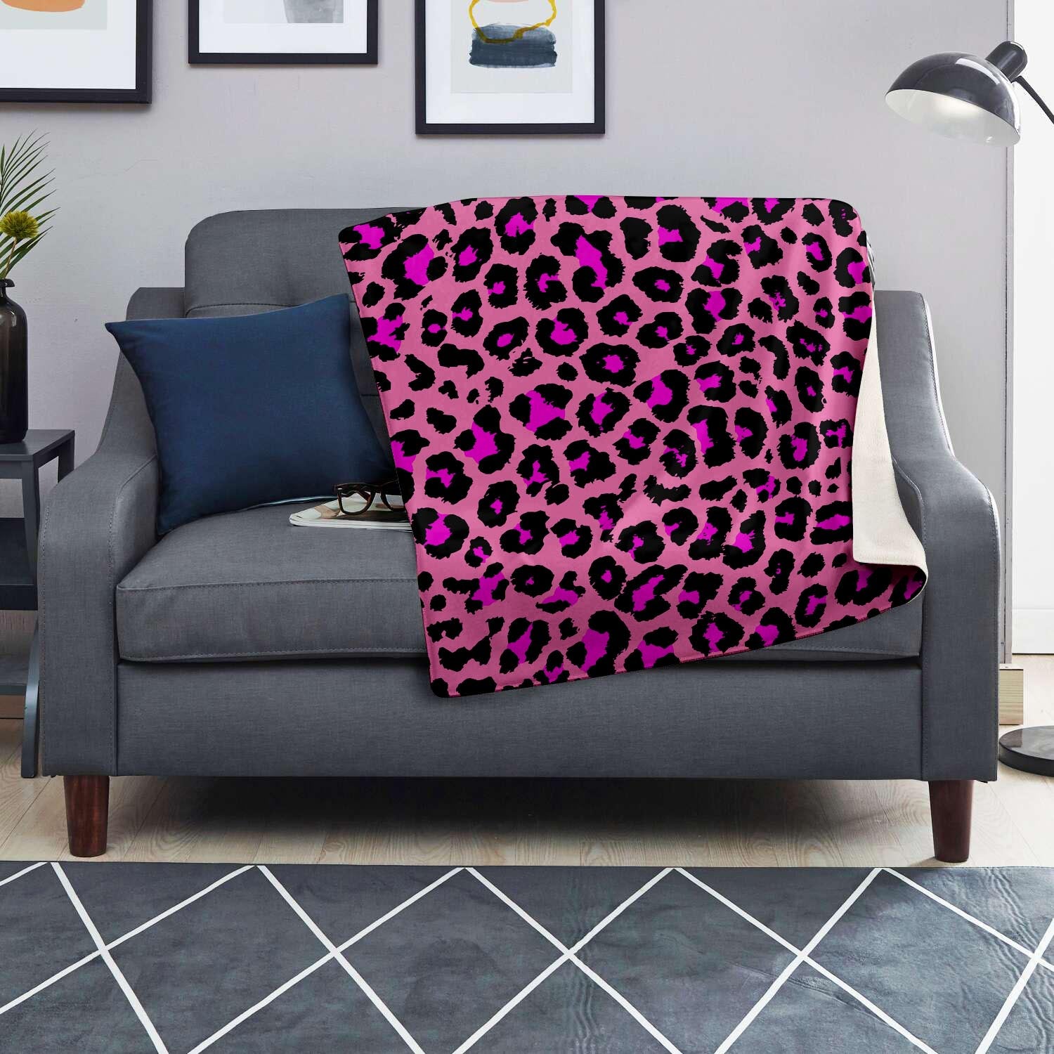 Pink Cheetah Leopard Blanket-grizzshop