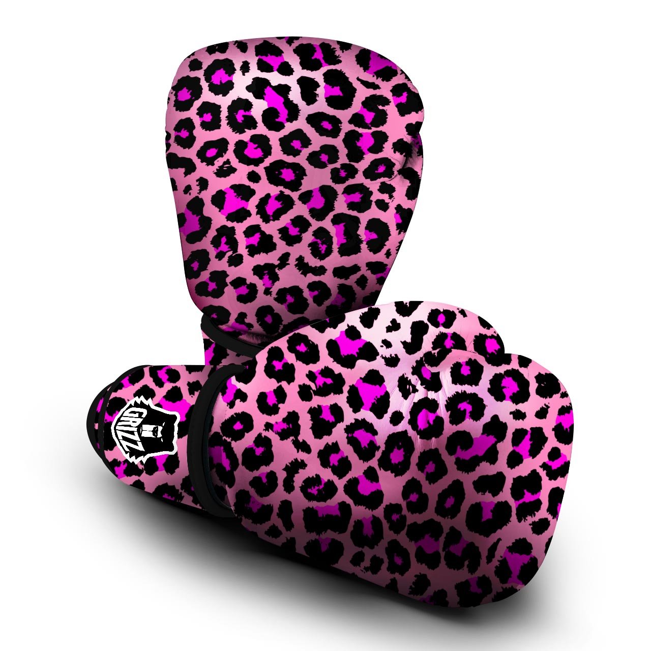 Pink Cheetah Leopard Boxing Gloves-grizzshop