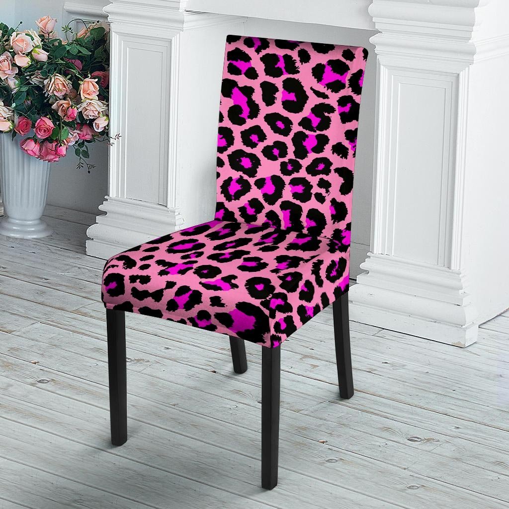 Pink Cheetah Leopard Chair Cover-grizzshop