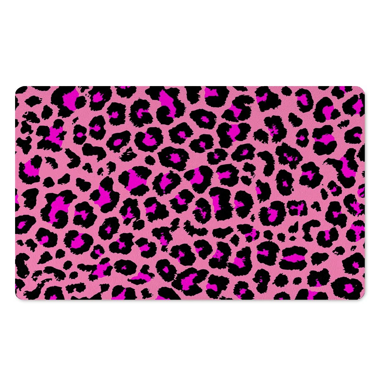 Pink Cheetah Leopard Door Mat-grizzshop