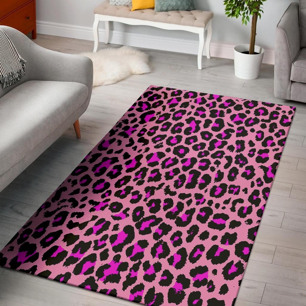 Pink Cheetah Leopard Floor Mat-grizzshop