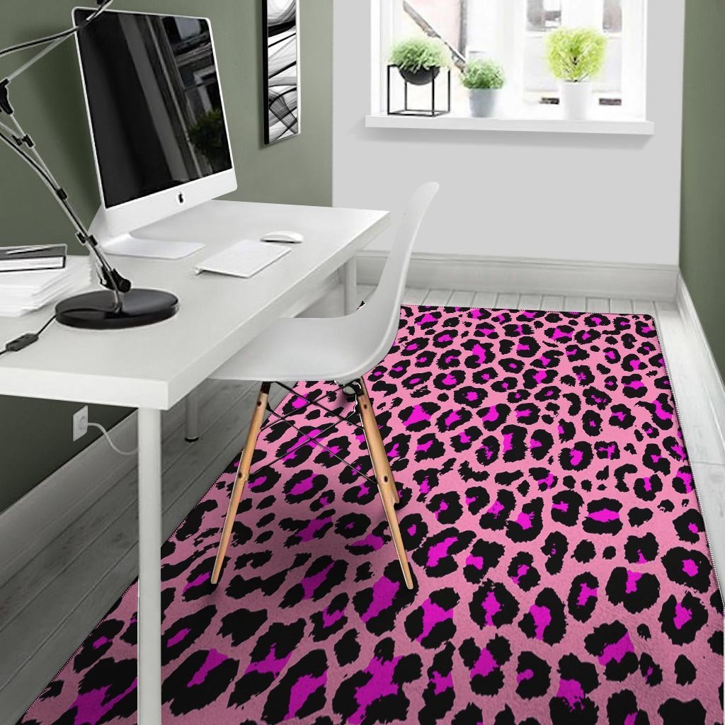 Pink Cheetah Leopard Floor Mat-grizzshop