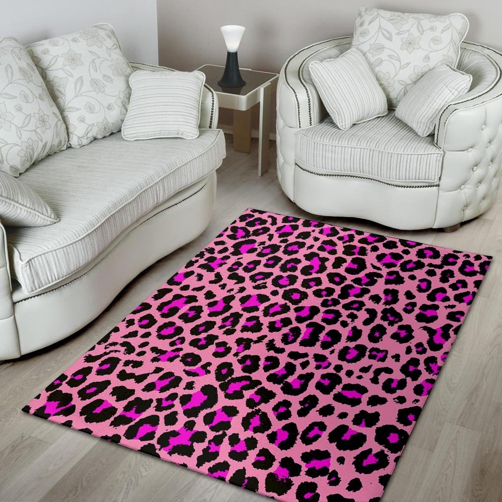 Pink Cheetah Leopard Floor Mat-grizzshop