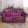 Pink Cheetah Leopard Loveseat Cover-grizzshop