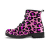 Pink Cheetah Leopard Men's Boots-grizzshop