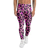 Pink Cheetah Leopard Men's Leggings-grizzshop