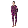 Pink Cheetah Leopard Men's Pajamas-grizzshop