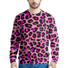 Pink Cheetah Leopard Men's Sweatshirt-grizzshop