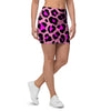 Pink Cheetah Leopard Mini Skirt-grizzshop