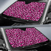 Pink Cheetah Leopard Pattern Print Car Sun Shade-grizzshop