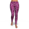 Pink Cheetah Leopard Pattern Print Pattern Women Leggings-grizzshop