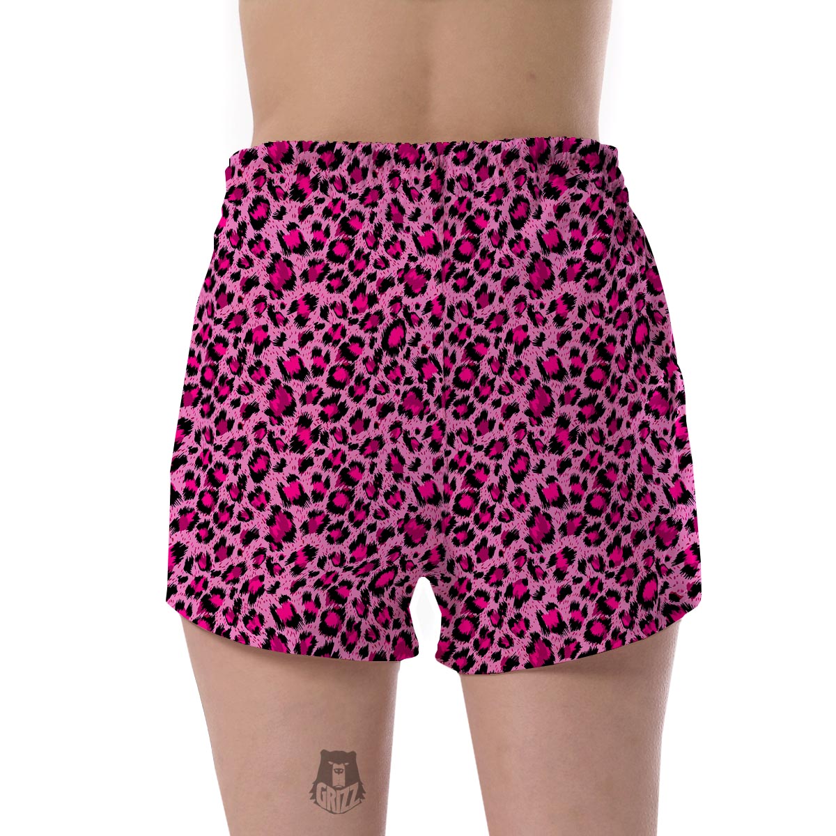 Pink Cheetah Leopard Pattern Print Women's Shorts-grizzshop