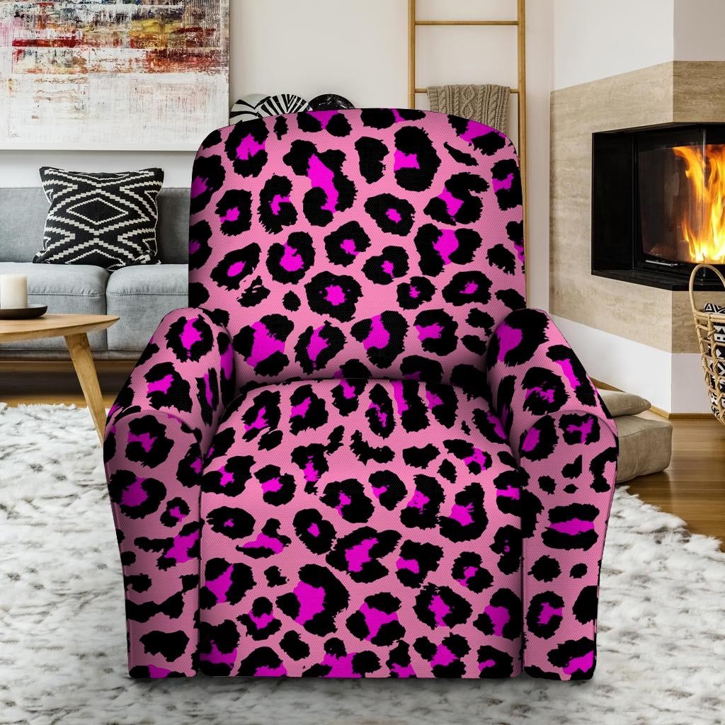 Pink Cheetah Leopard Recliner Cover-grizzshop