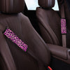 Pink Cheetah Leopard Seat Belt Cover-grizzshop