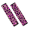 Pink Cheetah Leopard Seat Belt Cover-grizzshop