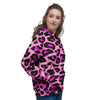 Pink Cheetah Leopard Women's Hoodie-grizzshop