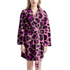 Pink Cheetah Leopard Women's Robe-grizzshop