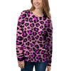 Pink Cheetah Leopard Women's Sweatshirt-grizzshop