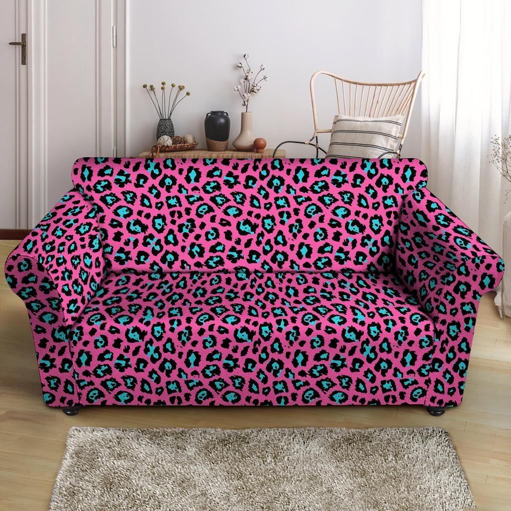 Pink Cheetah Loveseat Cover-grizzshop