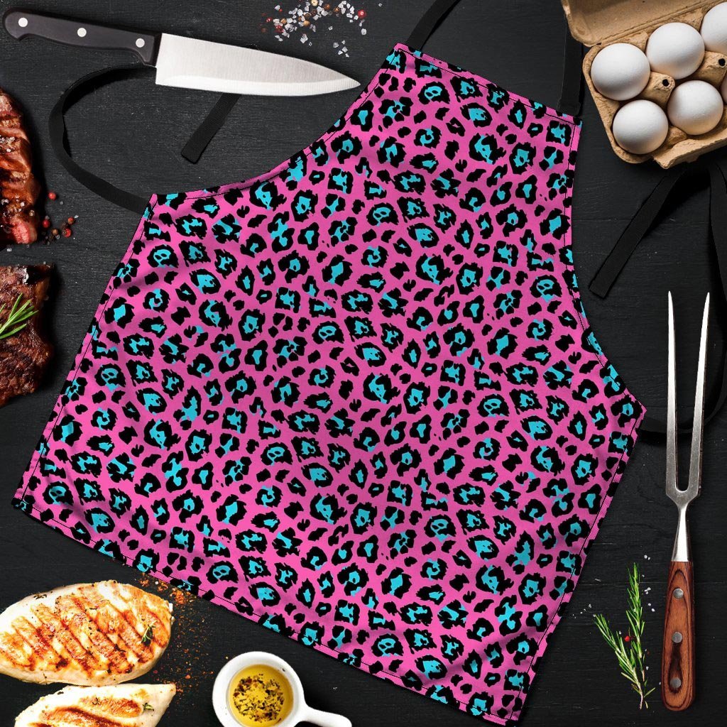Pink Cheetah Men's Apron-grizzshop