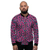 Pink Cheetah Men's Bomber Jacket-grizzshop