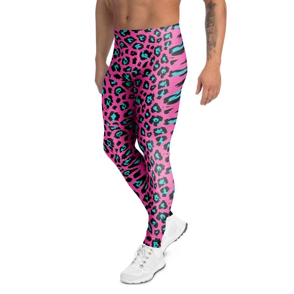 Pink Cheetah Men's Leggings-grizzshop