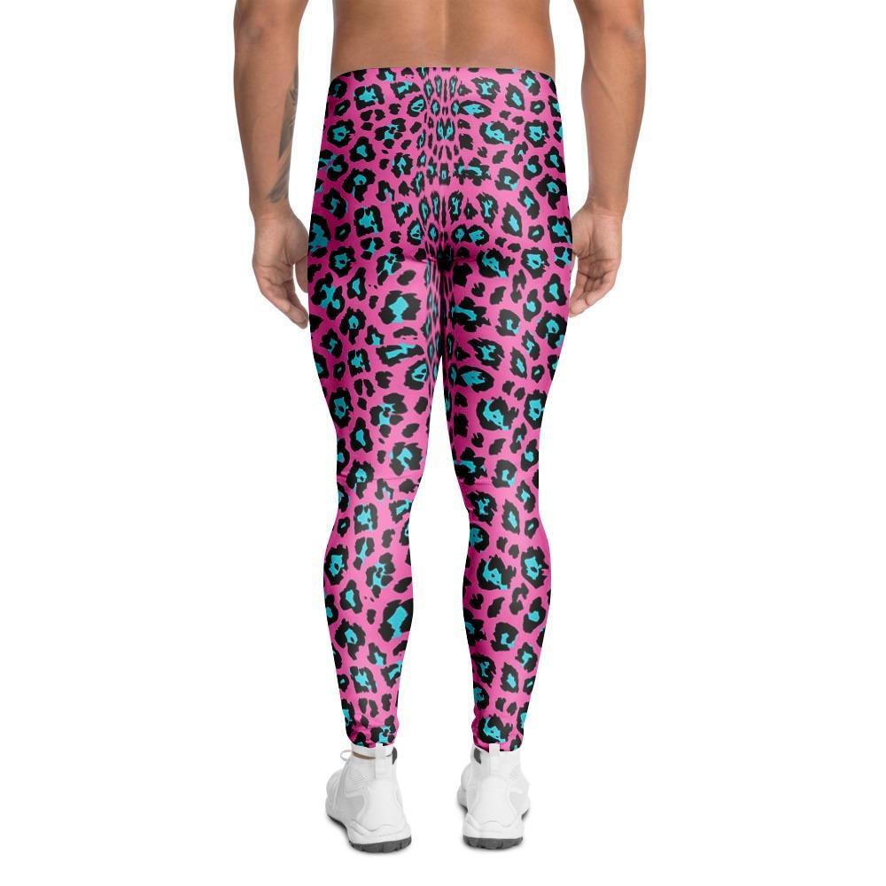 Pink Cheetah Men's Leggings-grizzshop