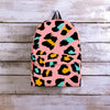 Pink Cheetah Print Backpack-grizzshop