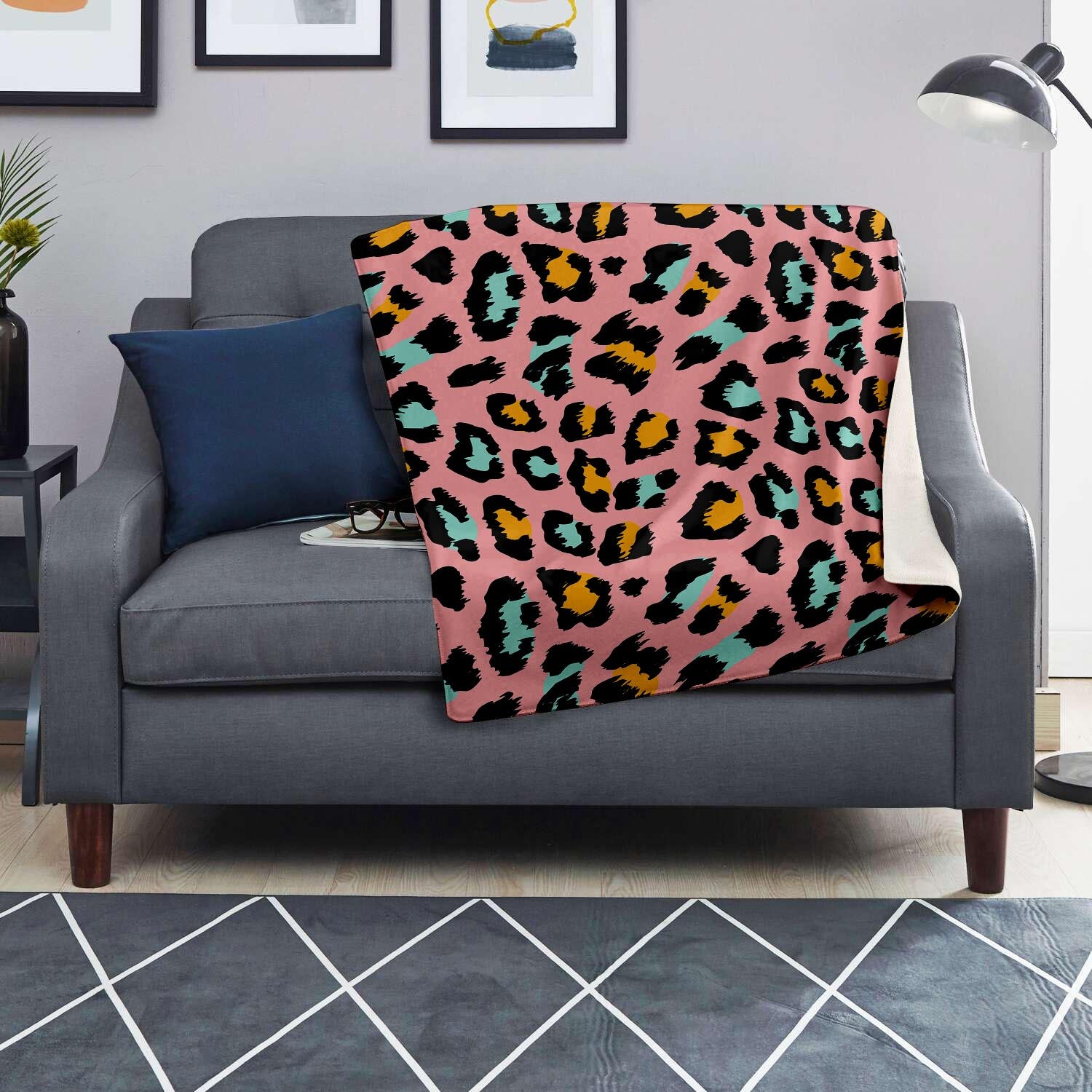 Pink Cheetah Print Blanket-grizzshop