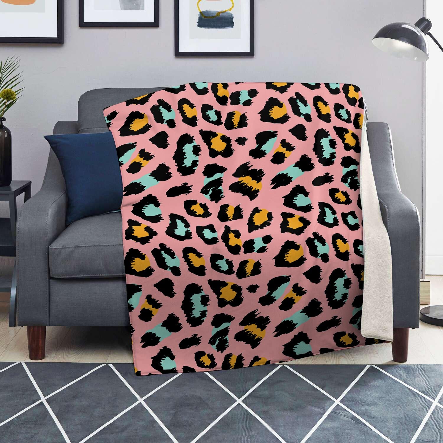 Pink Cheetah Print Blanket-grizzshop