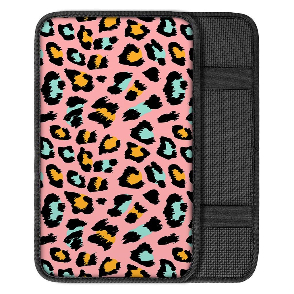 Pink Cheetah Print Car Console Cover-grizzshop