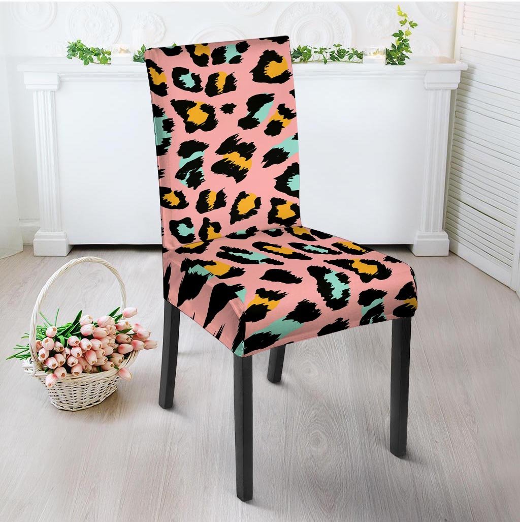 Pink Cheetah Print Chair Cover-grizzshop
