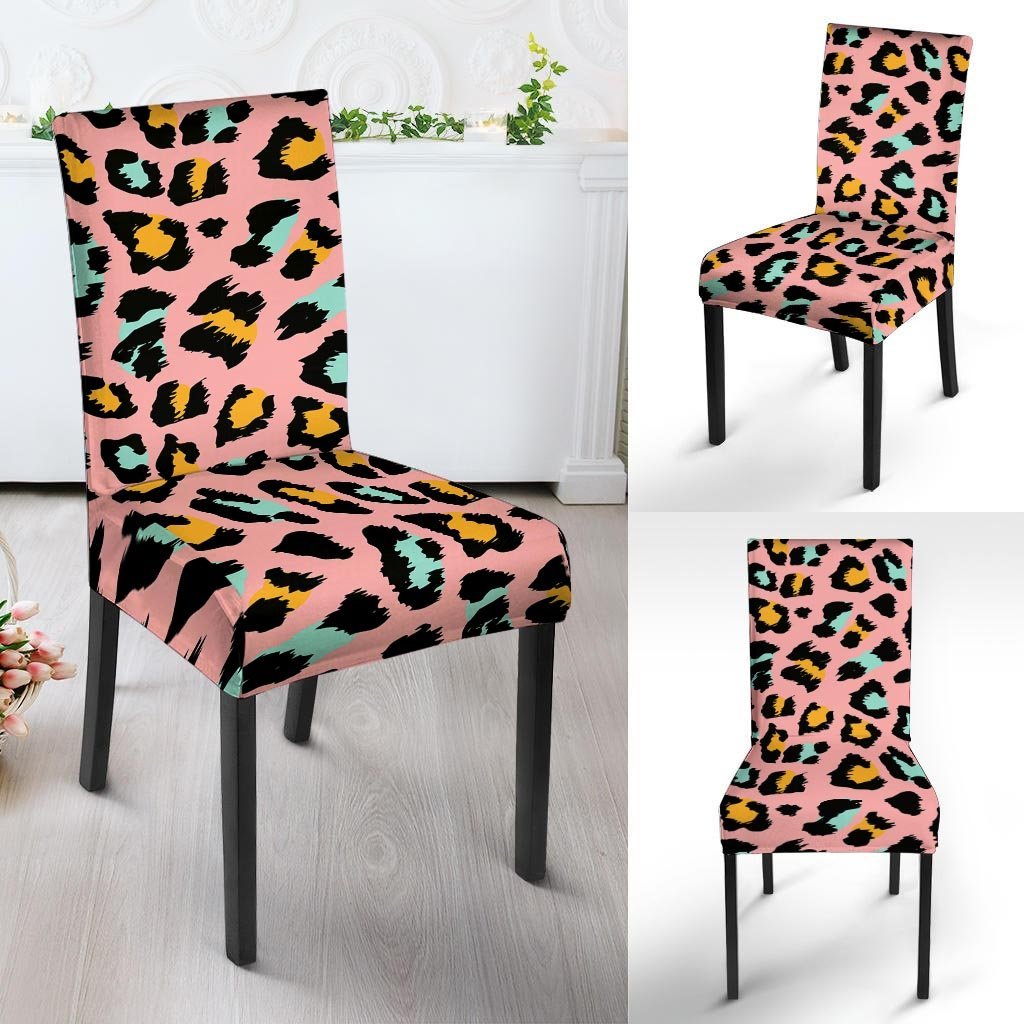 Pink Cheetah Print Chair Cover-grizzshop