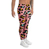 Pink Cheetah Print Men's Leggings-grizzshop