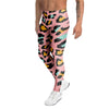 Pink Cheetah Print Men's Leggings-grizzshop