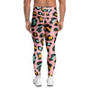 Pink Cheetah Print Men's Leggings-grizzshop