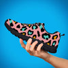 Pink Cheetah Print Men's Sneakers-grizzshop