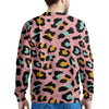 Pink Cheetah Print Men's Sweatshirt-grizzshop