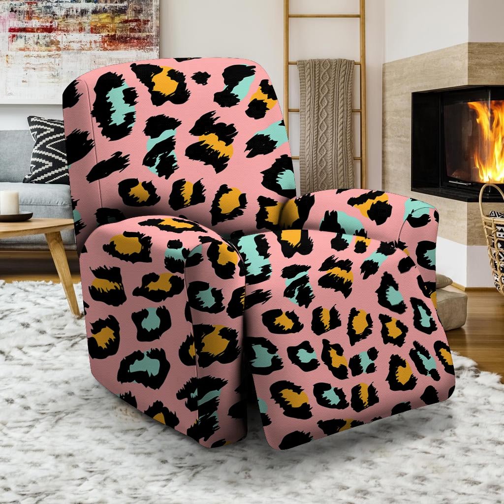 Pink Cheetah Print Recliner Cover-grizzshop